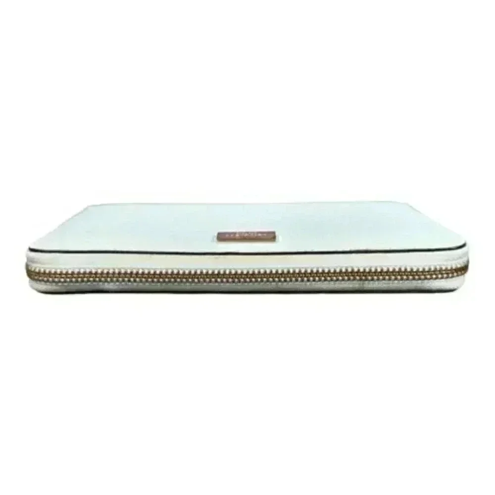 Kate Spade Morgan Saffiano Leather Zip Around Continental Wallet Teal Large